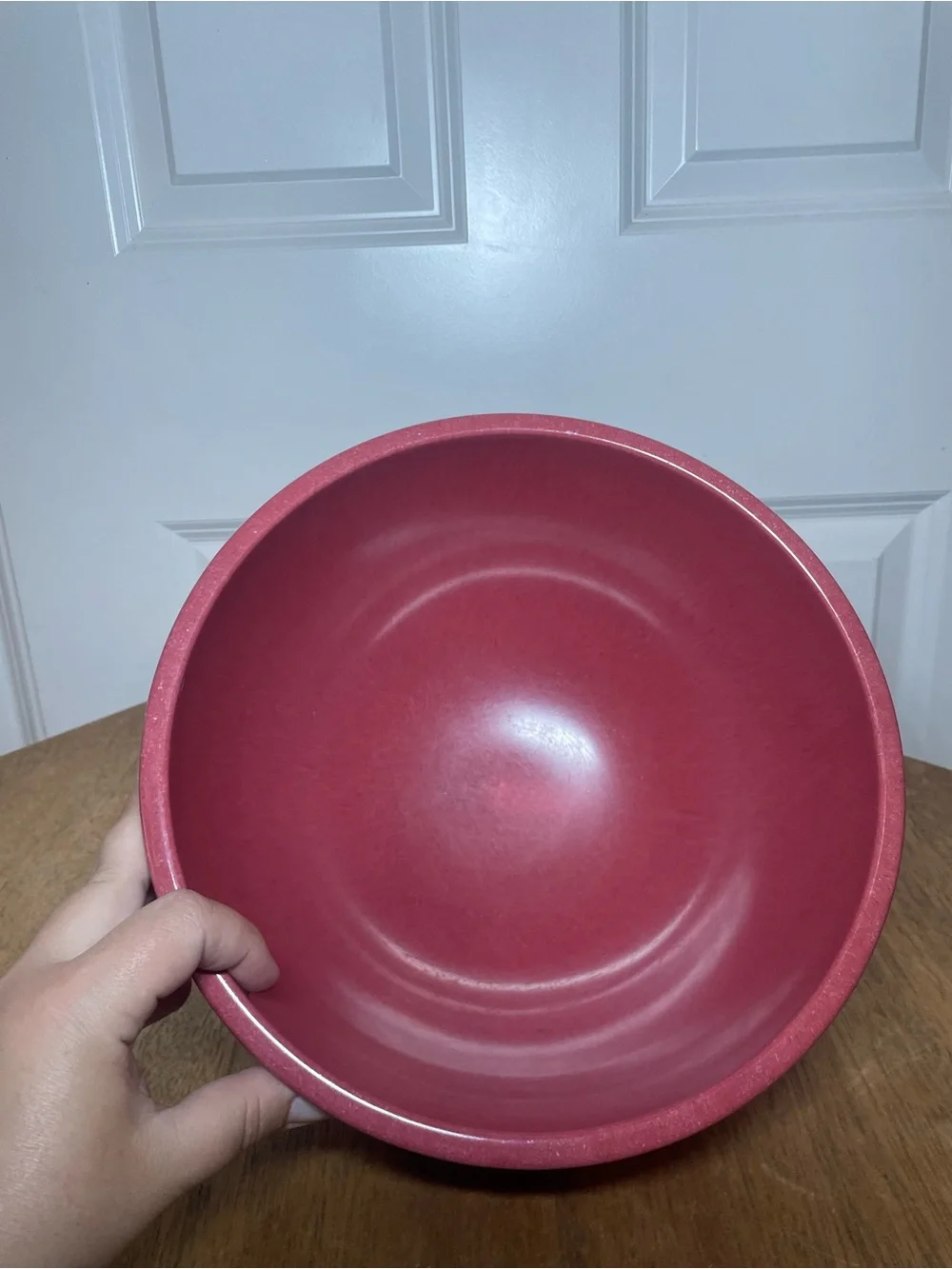 Vintage Boonton Ware 4 Qt Melamine Mixing Bowl Red 10” USA Model 511C-4Q-Rare